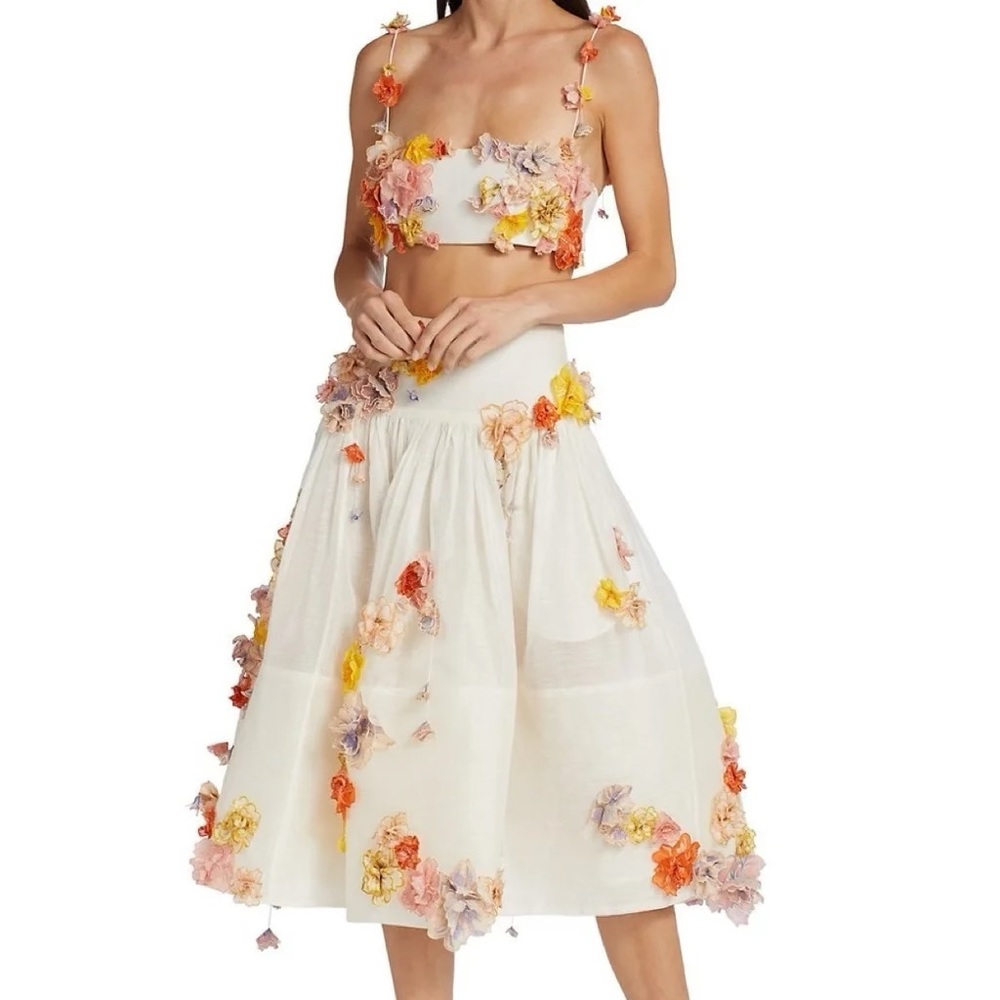 Zimmermann Postcard Floral Two Piece Set